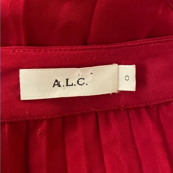 A.l.C. Elegant red Lace Hem Skirt, US0 - Picture 11 of 12